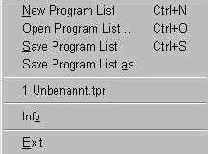  Program lists ( )   
